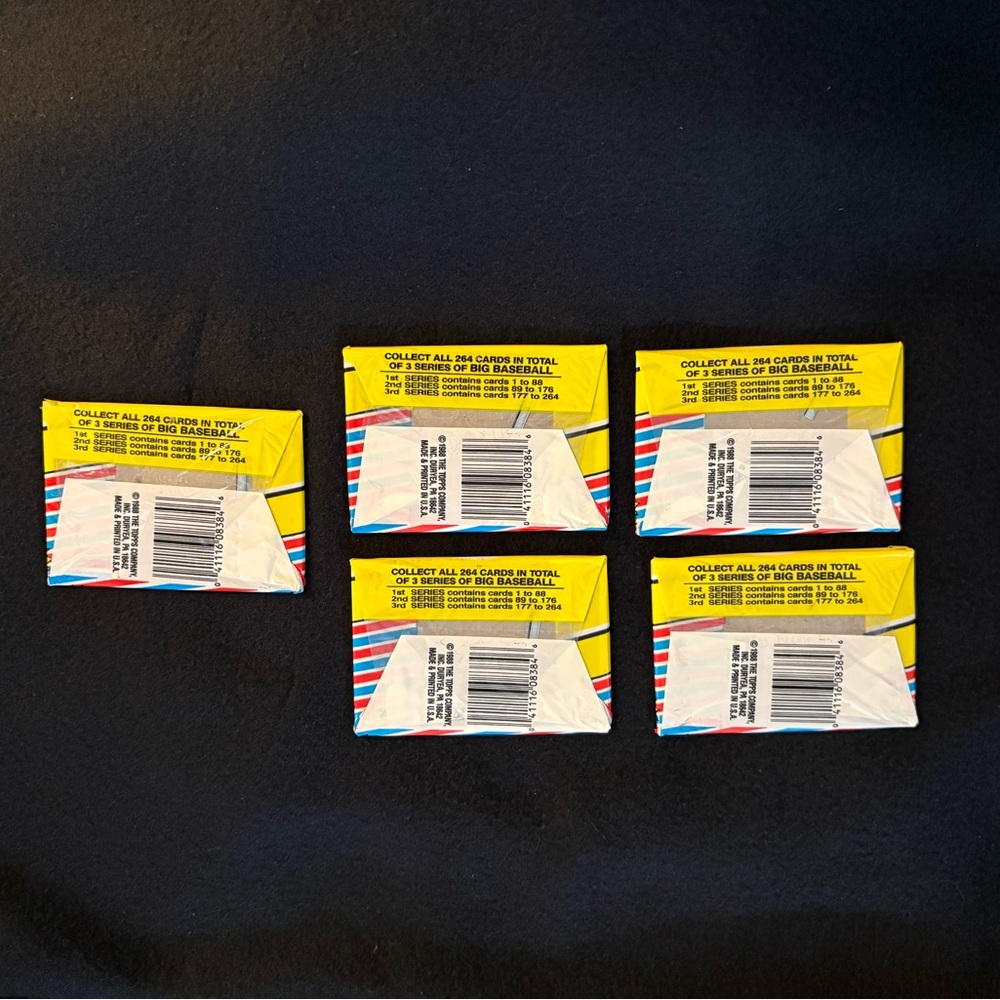 Topps Baseball Cards Pack with Yellow and Red Design - Picture 2 of 2